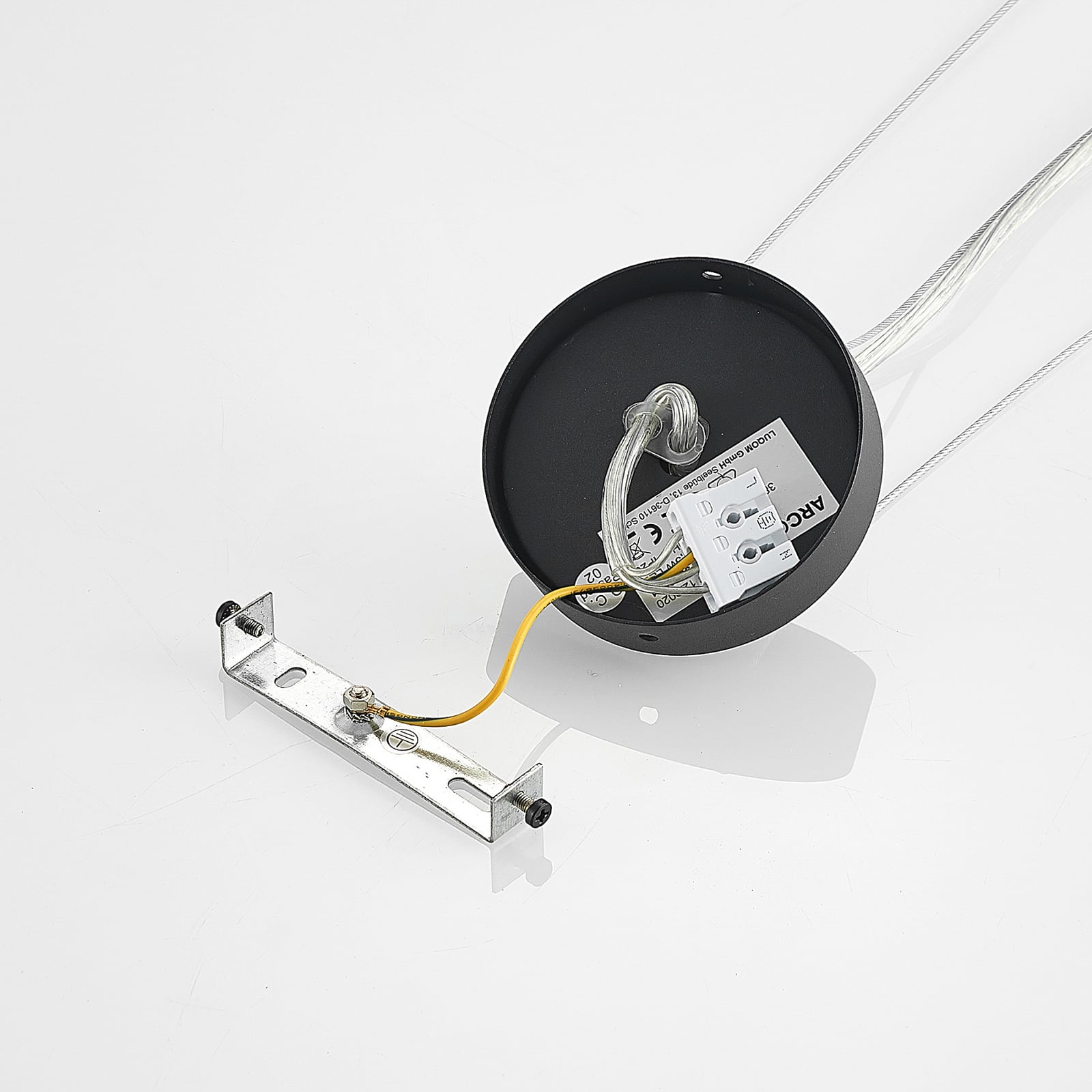 LED pendellampe Vanida svart Ø60 cm nærbilde