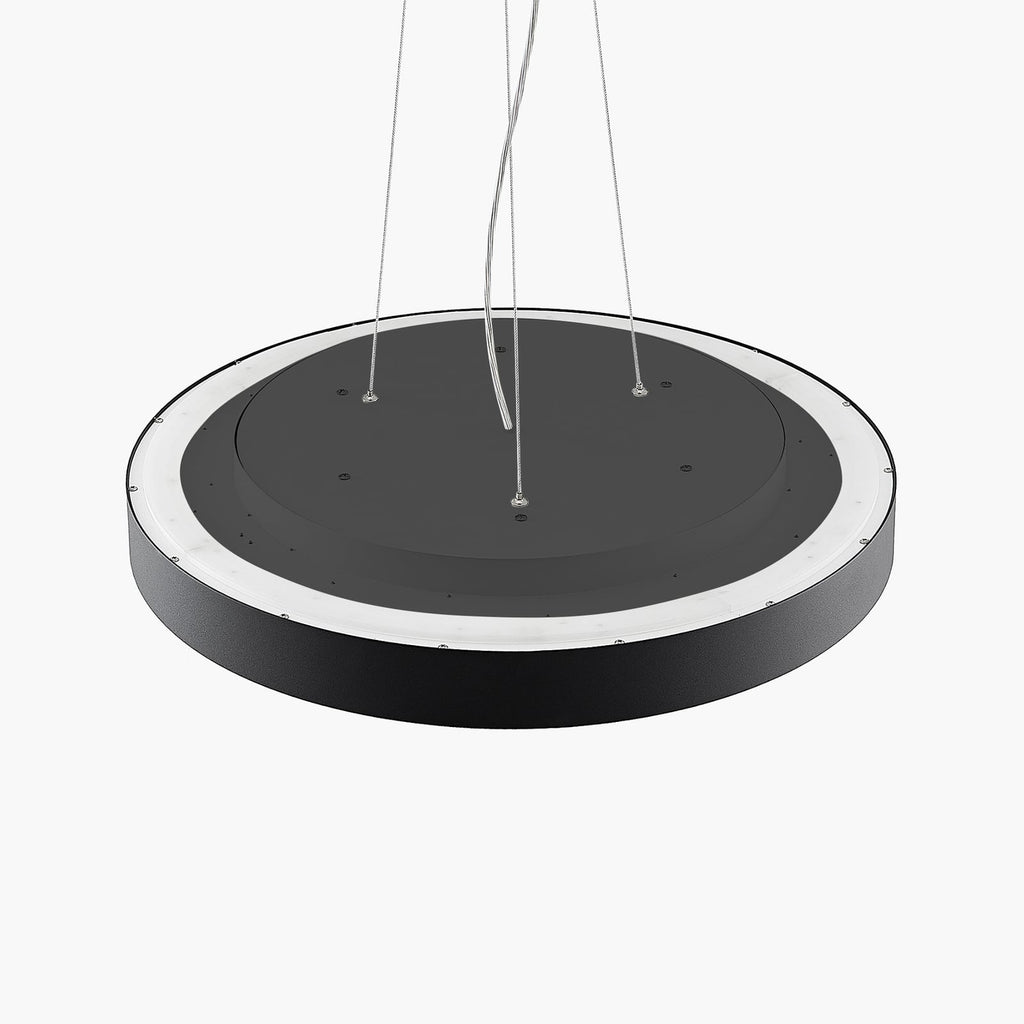 LED pendellampe Vanida svart Ø60 cm side