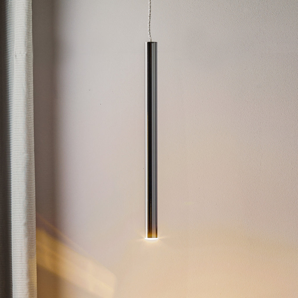 LED pendellampe Varas dimbar krom forfra