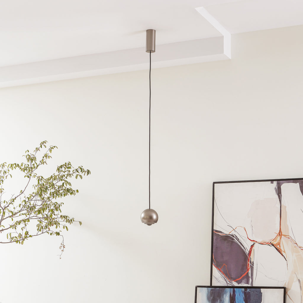 Bakside LED pendellampe Varineth aluminium nikkel Ø11 cm 6W