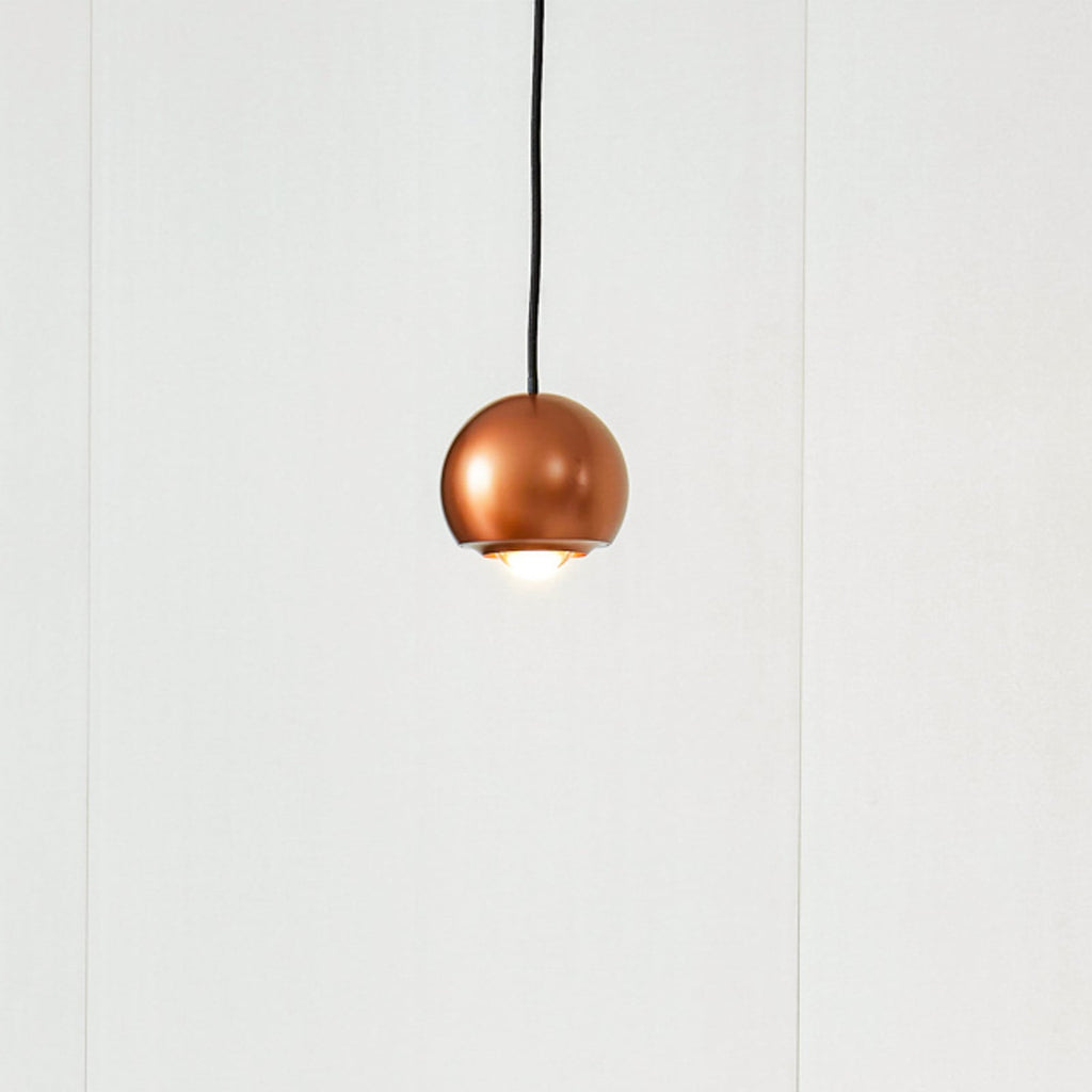 LED pendellampe Varineth kobberfarget aluminium forfra