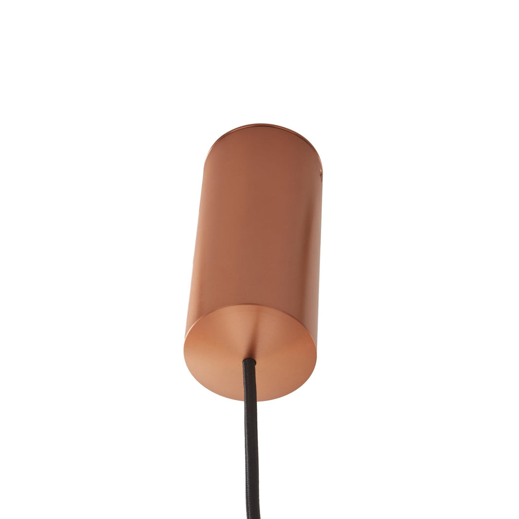 LED pendellampe Varineth kobberfarget aluminium oppheng