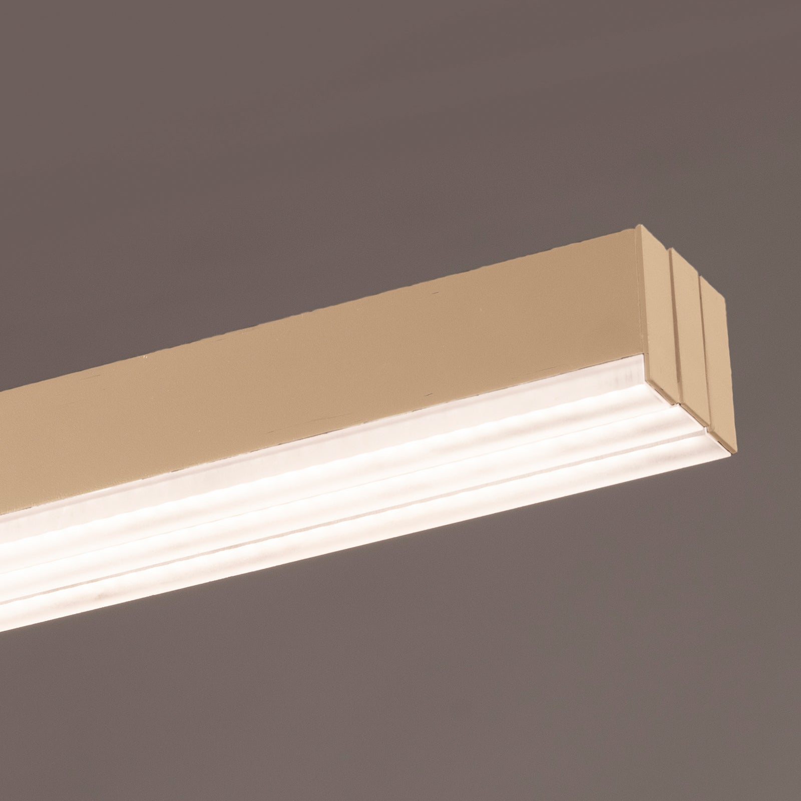 LED pendellampe Vayana sandfarge 190 cm dimbar CCT sideprofil