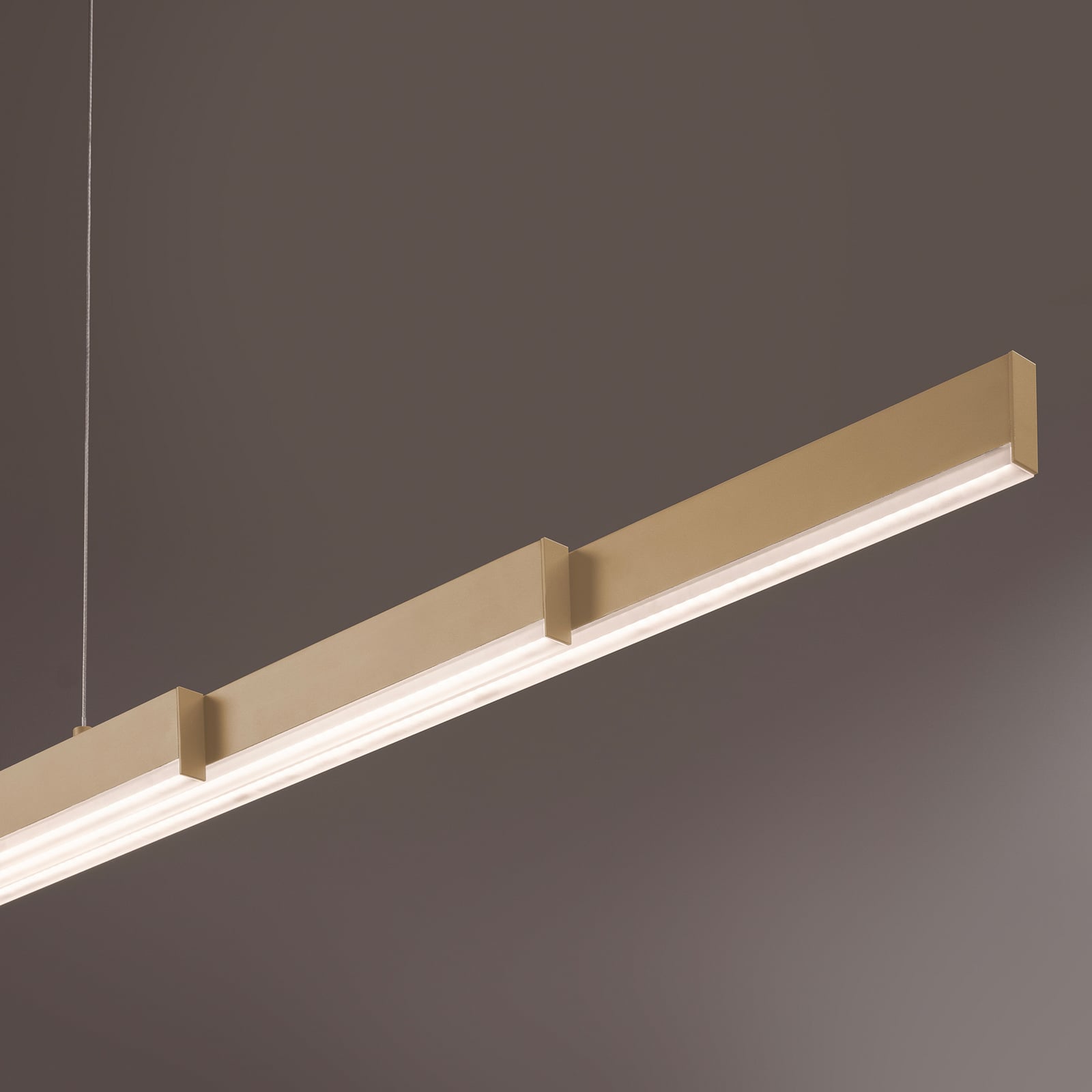 LED pendellampe Vayana sandfarge 190 cm dimbar CCT lysfargejustering
