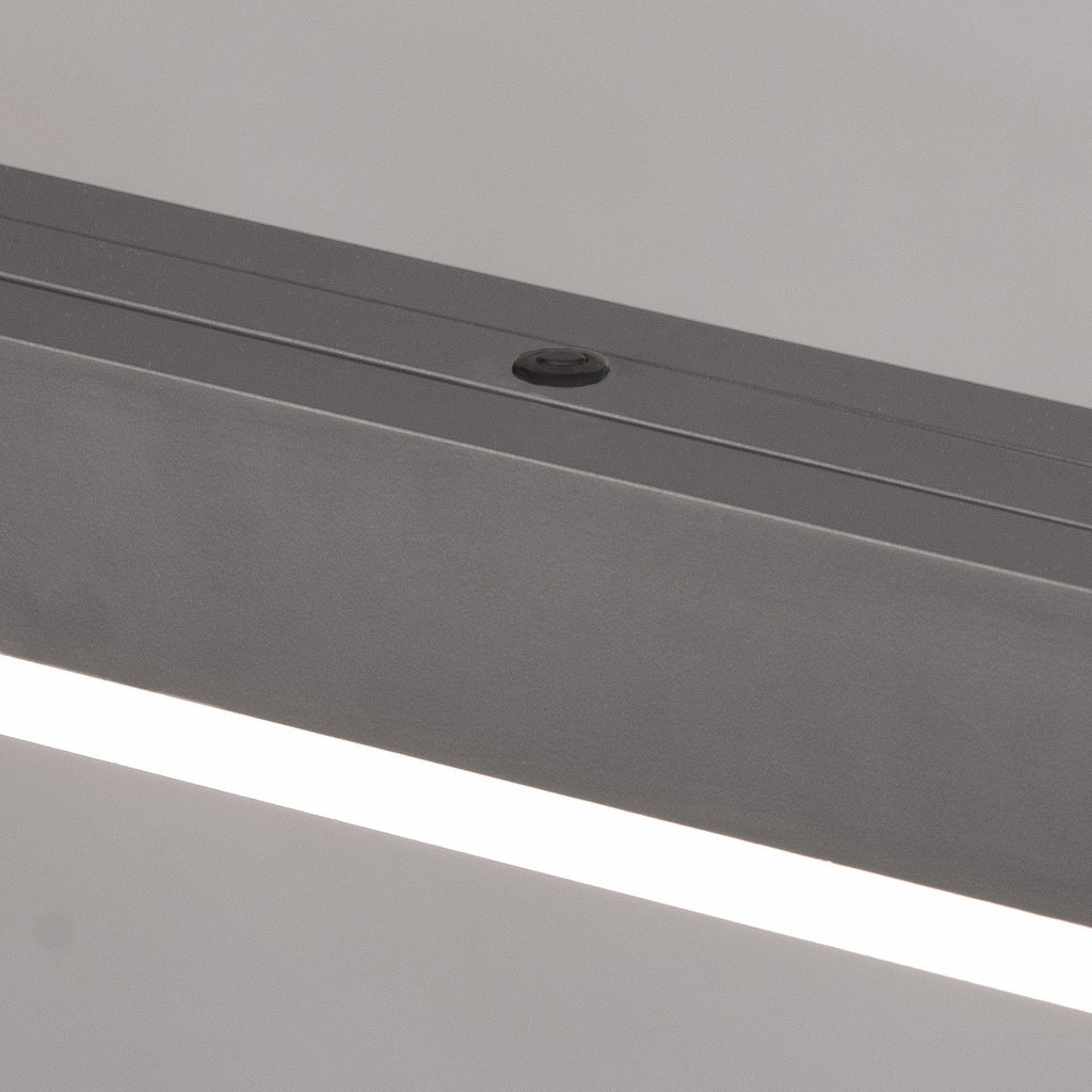 LED pendellampe Vayana grå 189 cm dimbar CCT berøringsdimmer detalj av dimmer