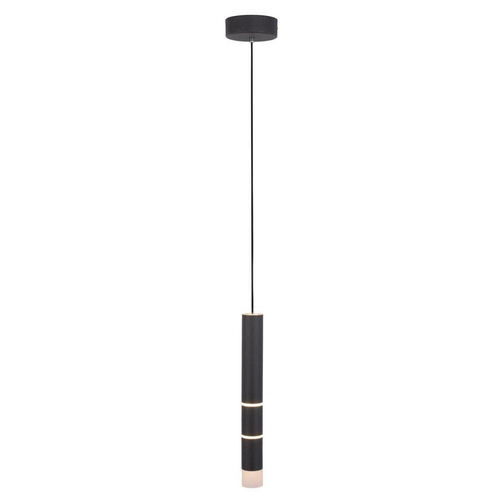 LED pendellampe Vega sylindrisk svart Ø5 cm 3000K bakside
