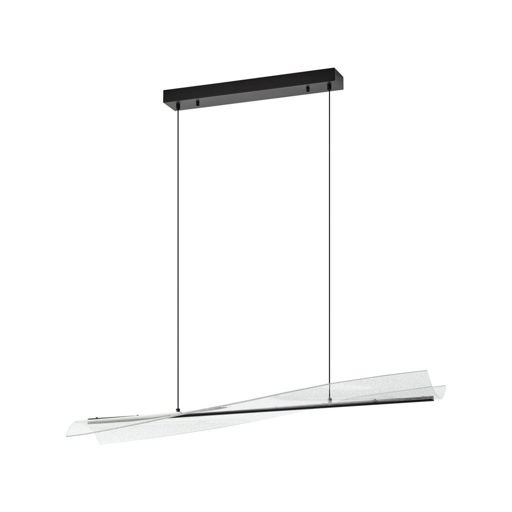 LED pendellampe Vellia svart metall 112 cm nærbilde