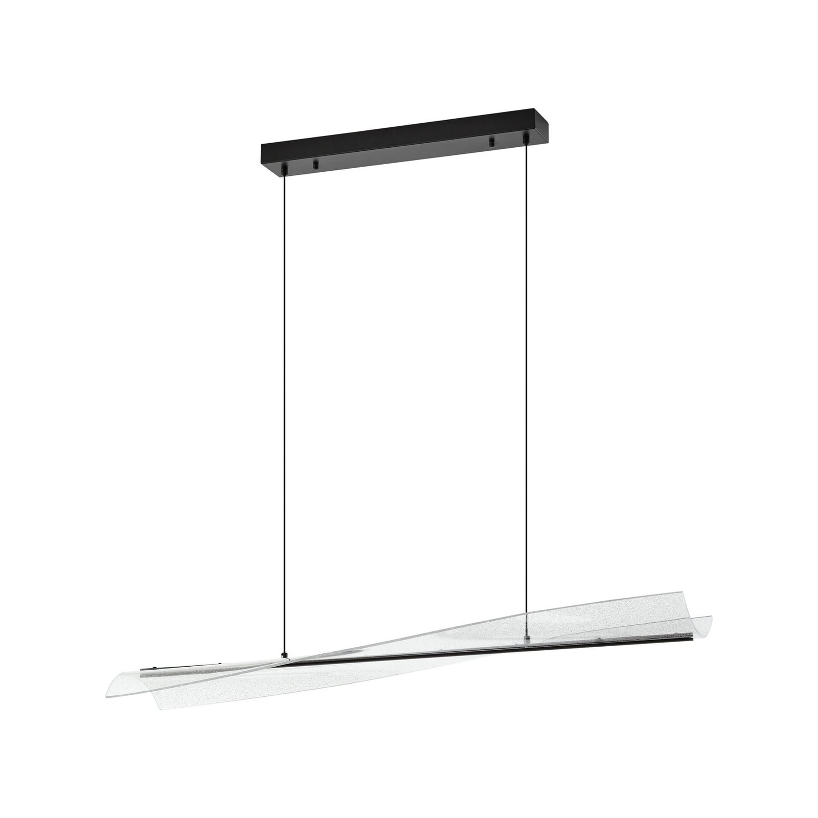 LED pendellampe Vellia svart metall 112 cm nærbilde