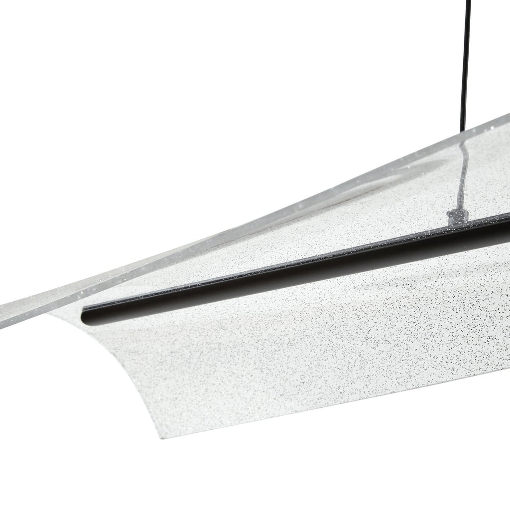 LED pendellampe Vellia svart metall 112 cm oppheng