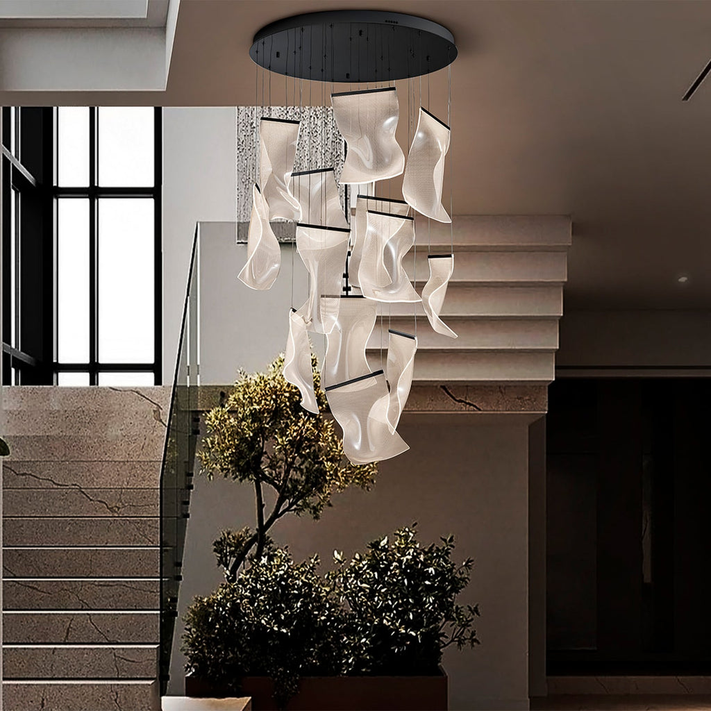 LED pendellampe Velos II 13-lys metakrylat bakside