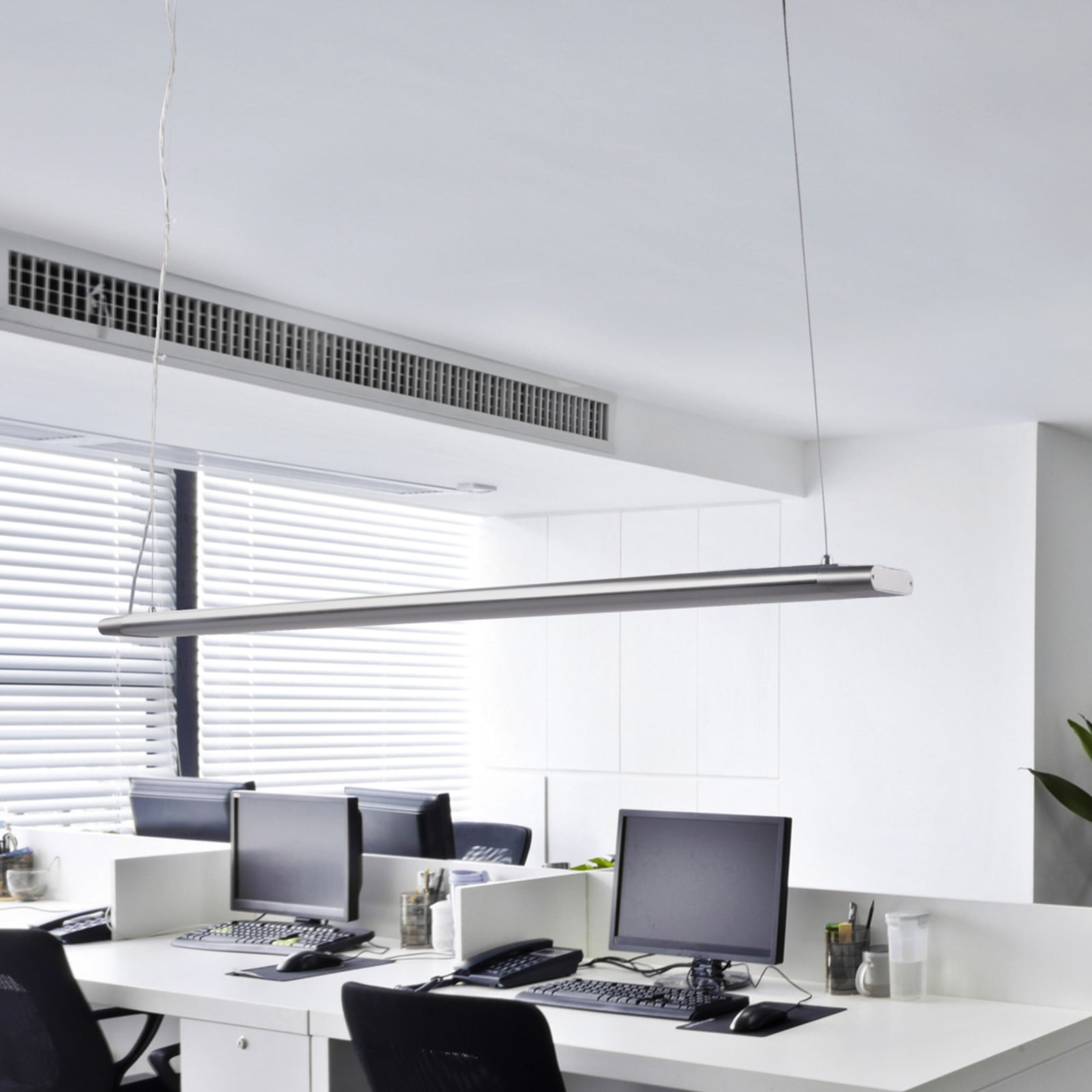 LED pendellampe Vinca aluminium 120 cm bakside