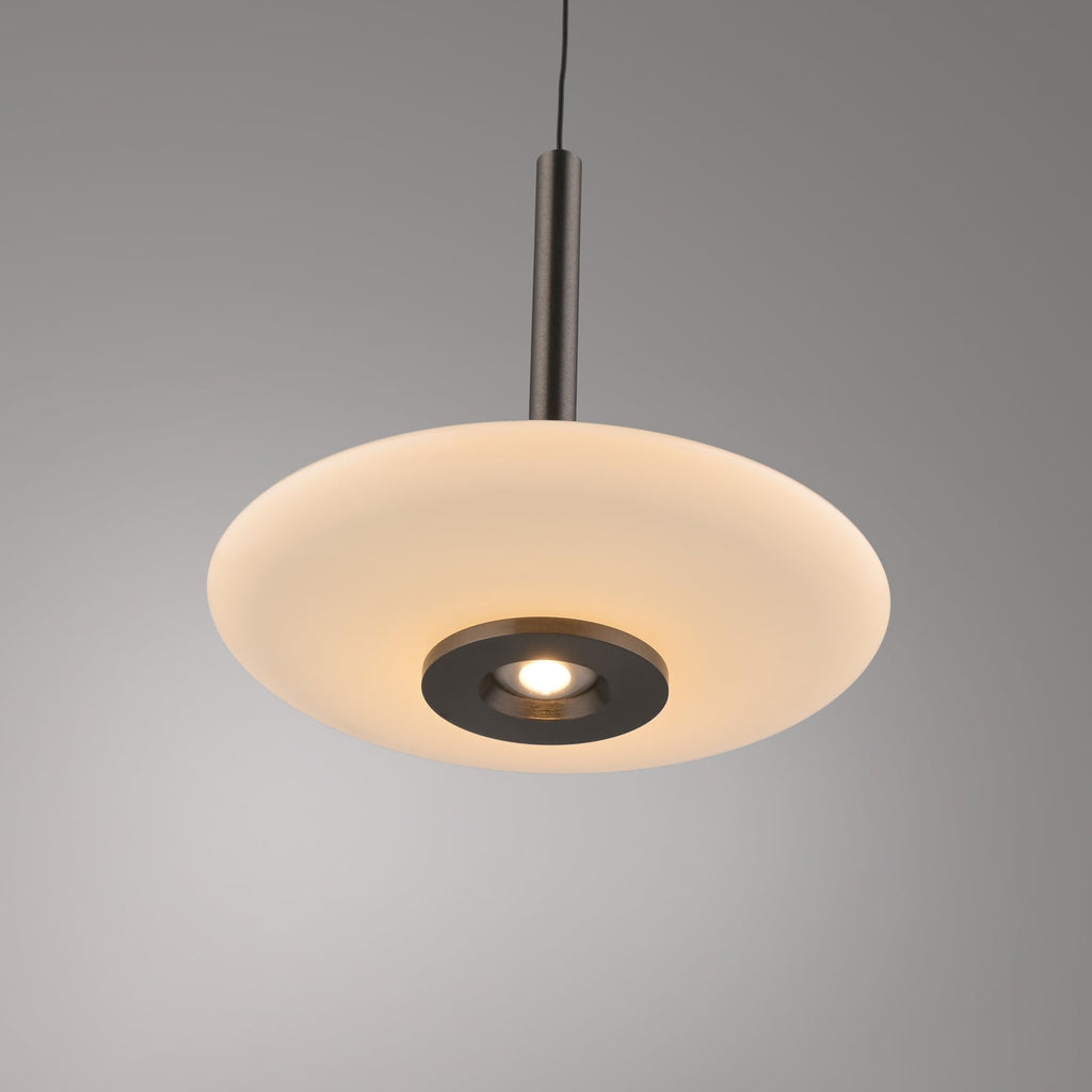 LED pendellampe Vitrum brun opal glass Ø22 cm kabel og baldakin
