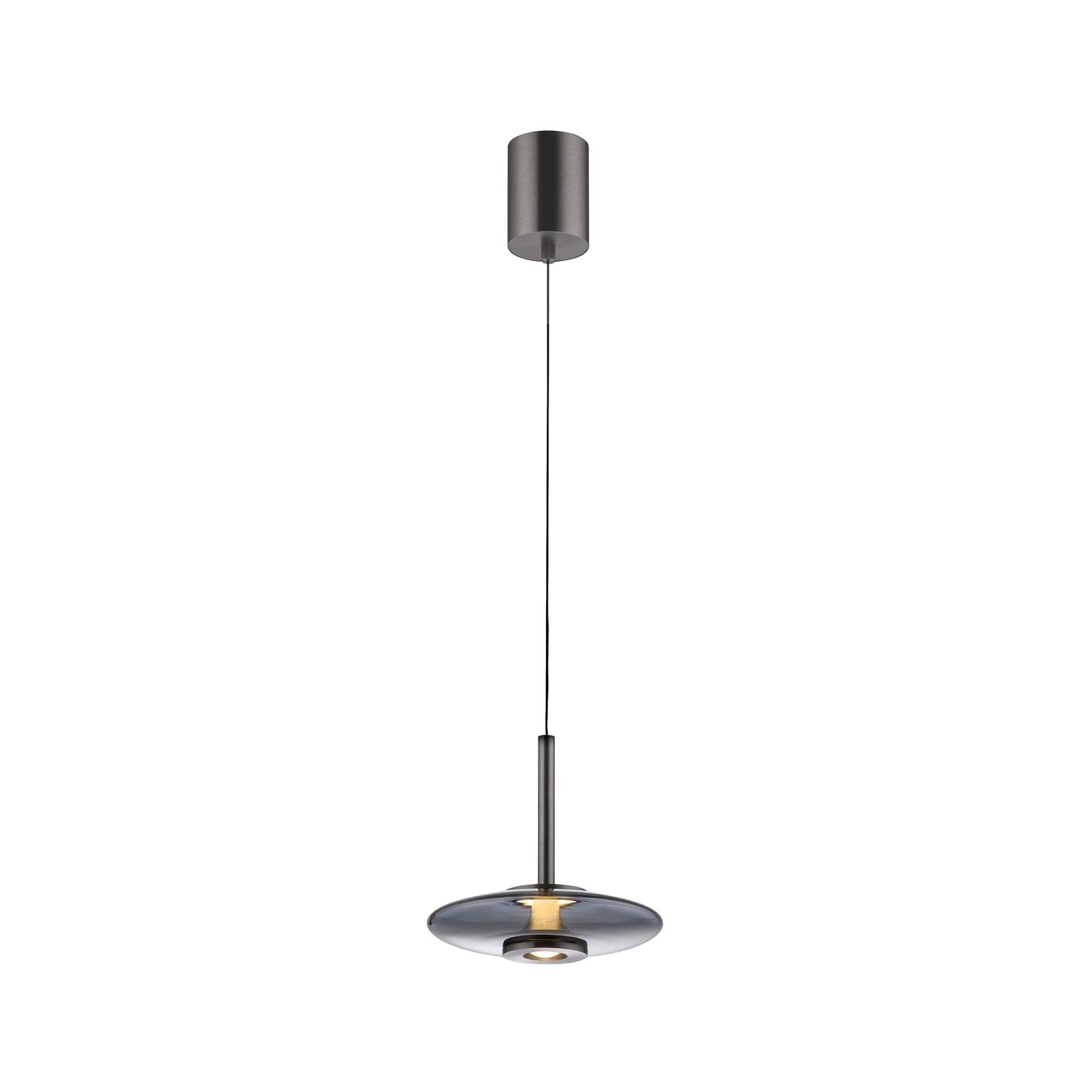 LED pendellampe Vitrum glass aluminium dimbar forfra