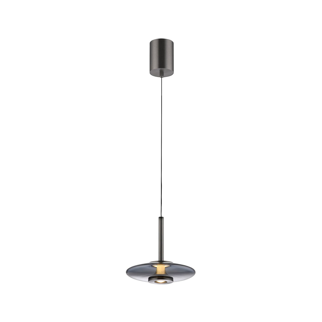 LED pendellampe Vitrum glass aluminium dimbar forfra