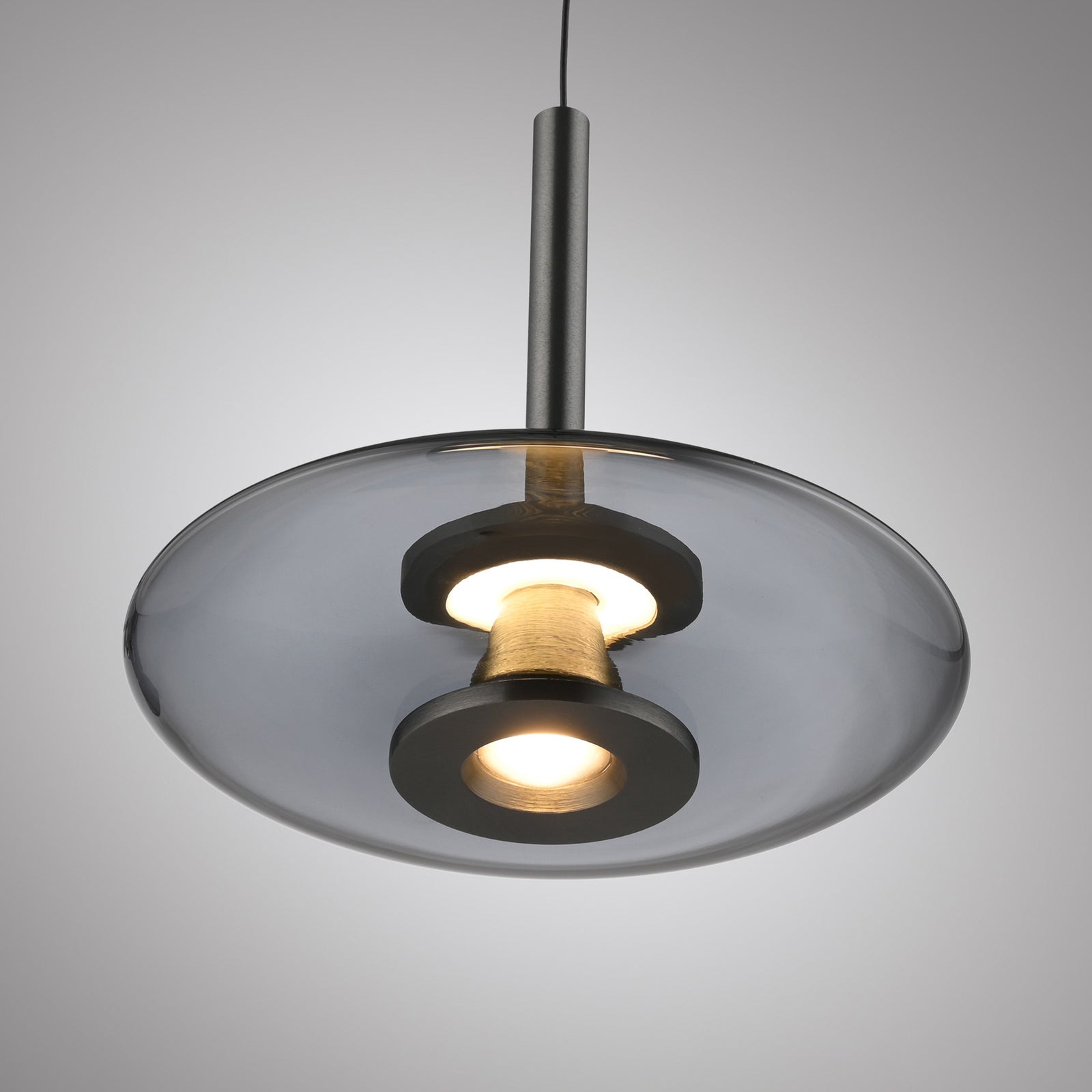 LED pendellampe Vitrum glass aluminium dimbar justerbar høyde