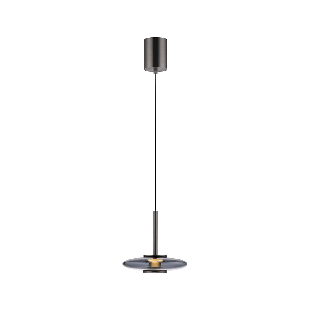 LED pendellampe Vitrum glass aluminium dimbar montert i rom