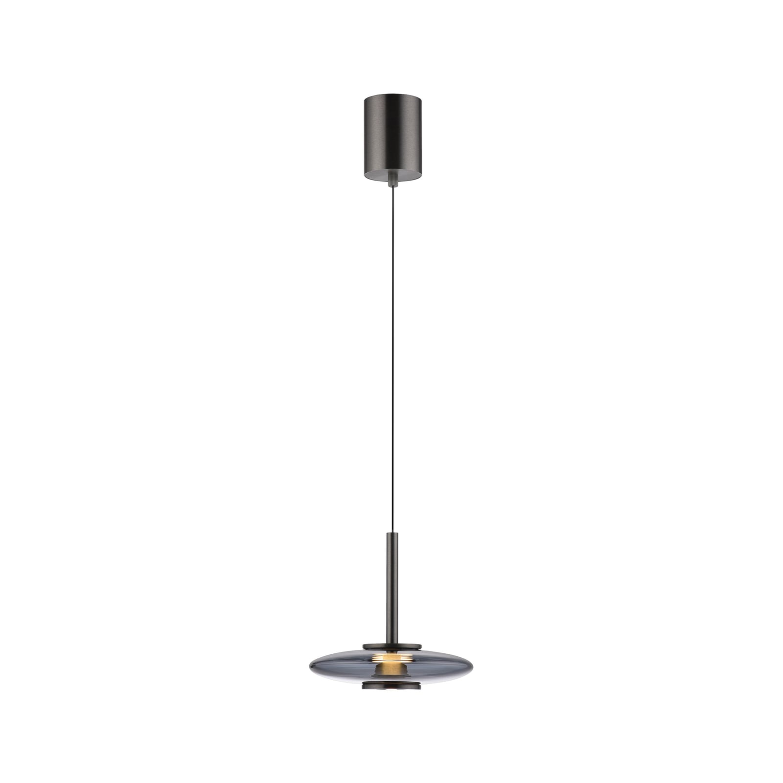 LED pendellampe Vitrum glass aluminium dimbar montert i rom