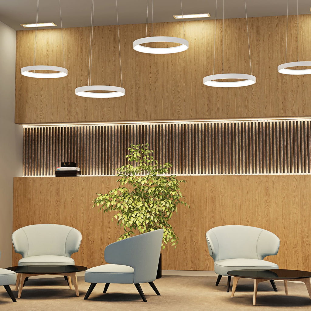 led pendellampe vivy dimbar hvit metall bakside