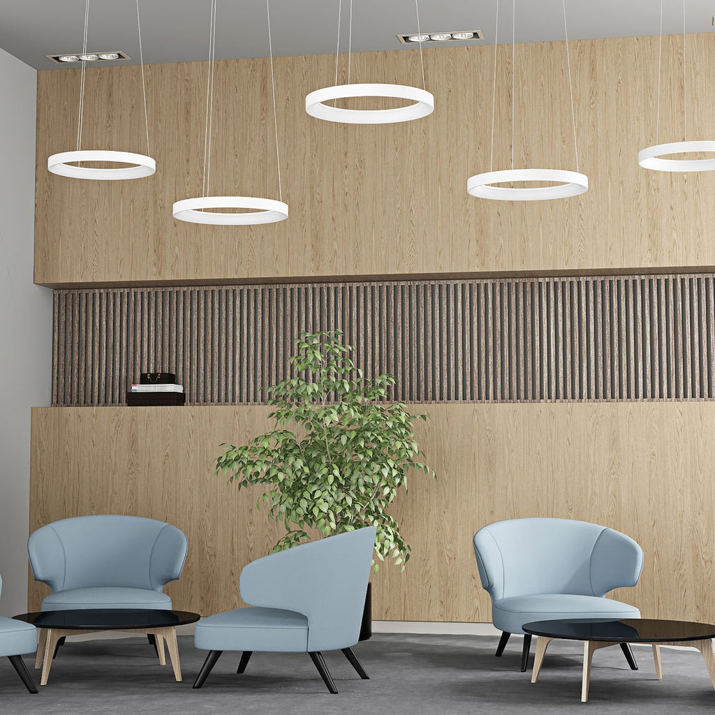 led pendellampe vivy dimbar hvit metall detalj