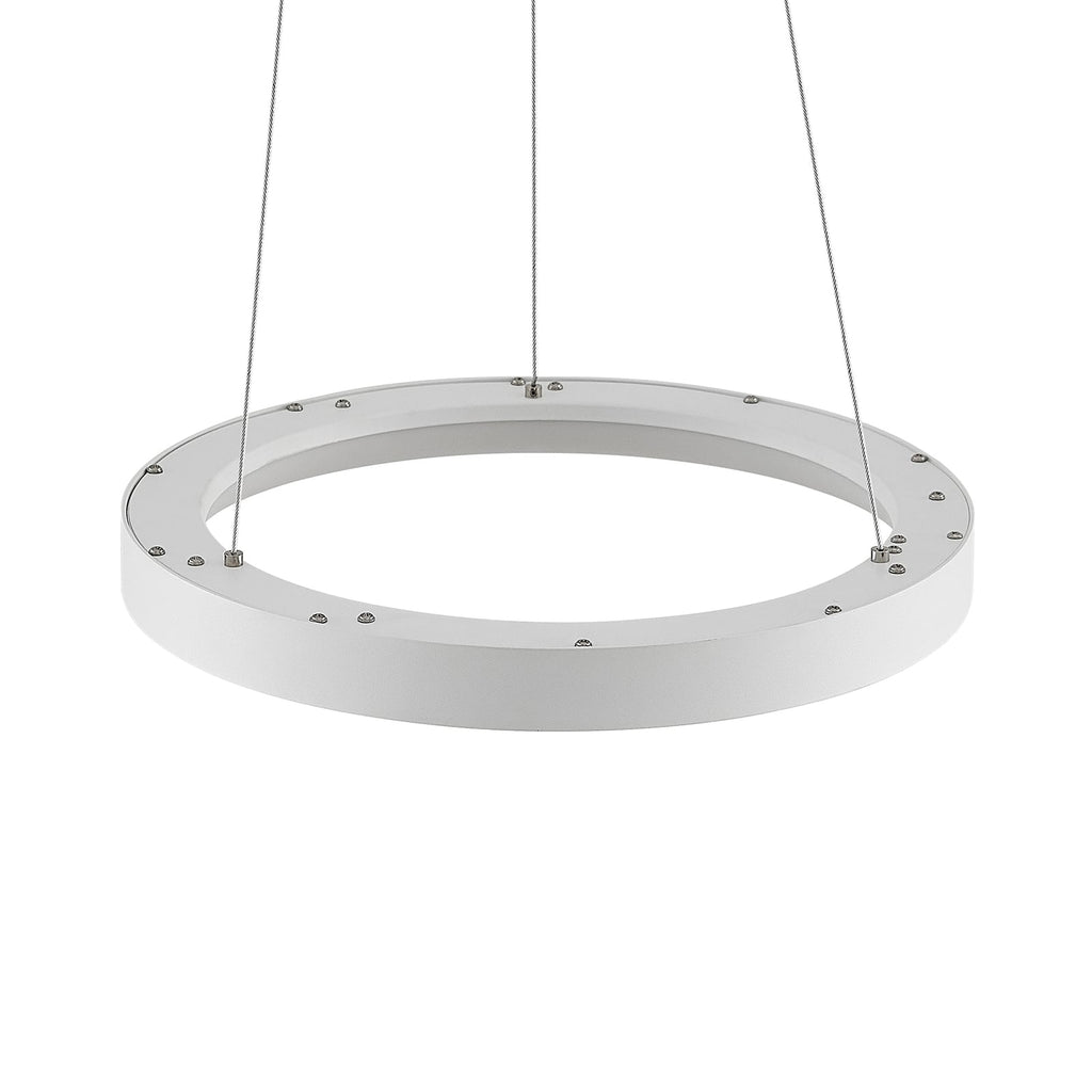 led pendellampe vivy dimbar hvit metall nærbilde