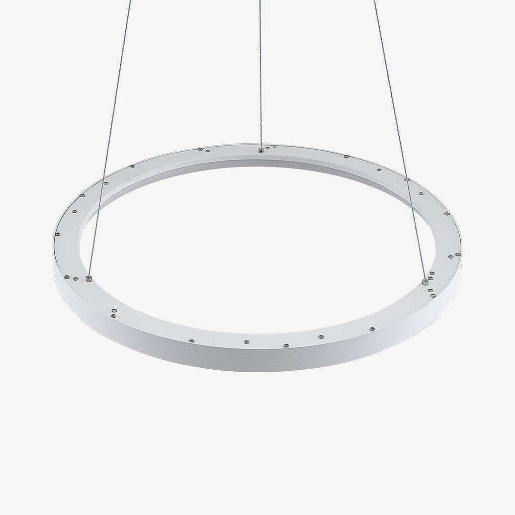 LED pendellampe Vivy hvit metall Ø58 cm lysdetalj