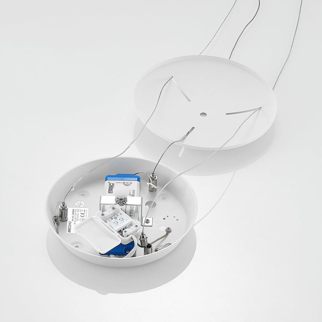 LED pendellampe Vivy hvit metall Ø58 cm takfeste
