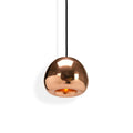 LED pendellampe Void mini dimbar kobber Ø15,5 cm forfra