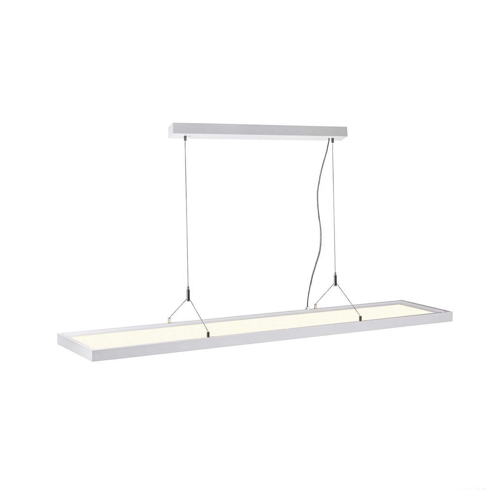 LED pendellampe Worklight hvit 120 cm 57W dimbar opp/ned forfra