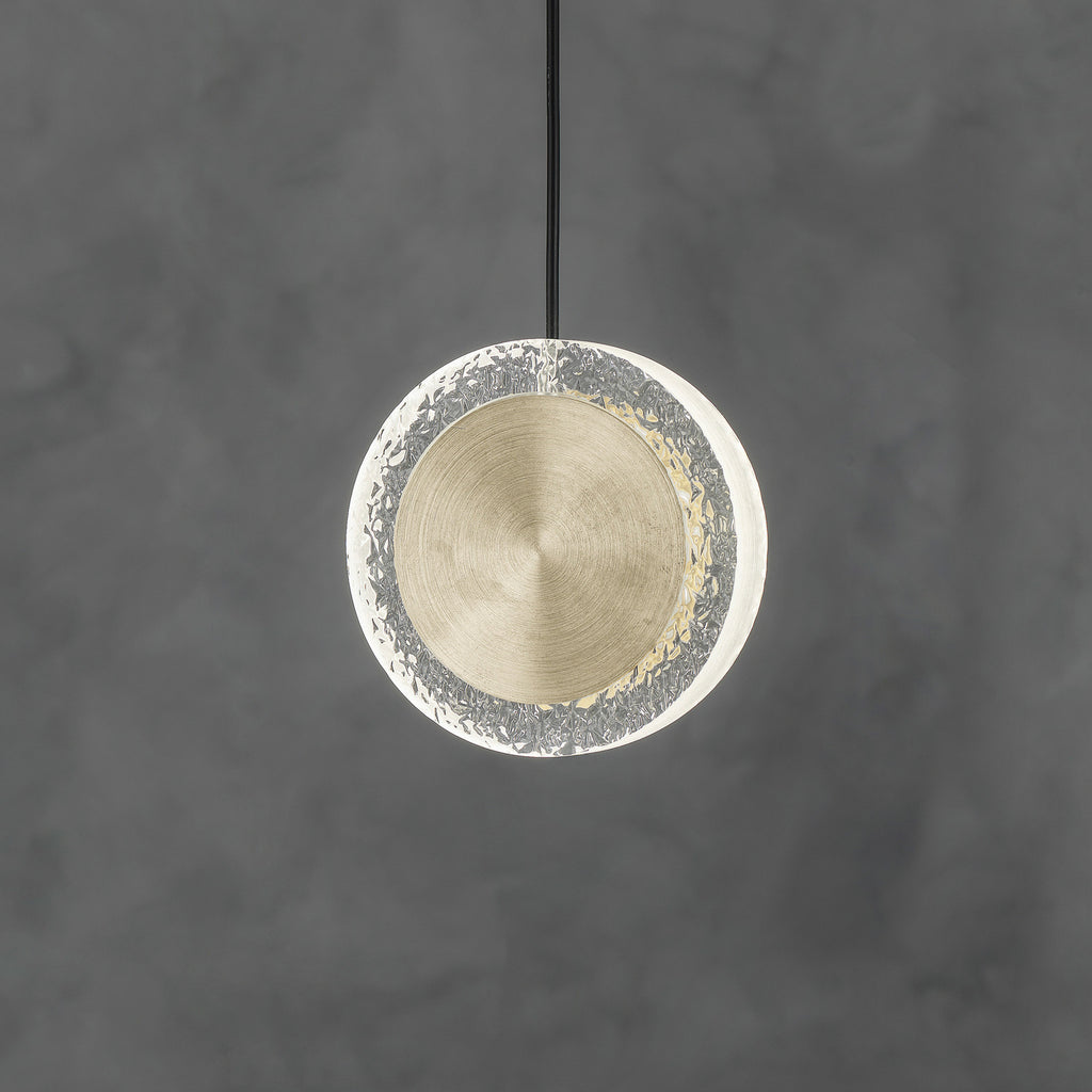 LED pendellampe Yo-Yo A gull metall dimbar bakside
