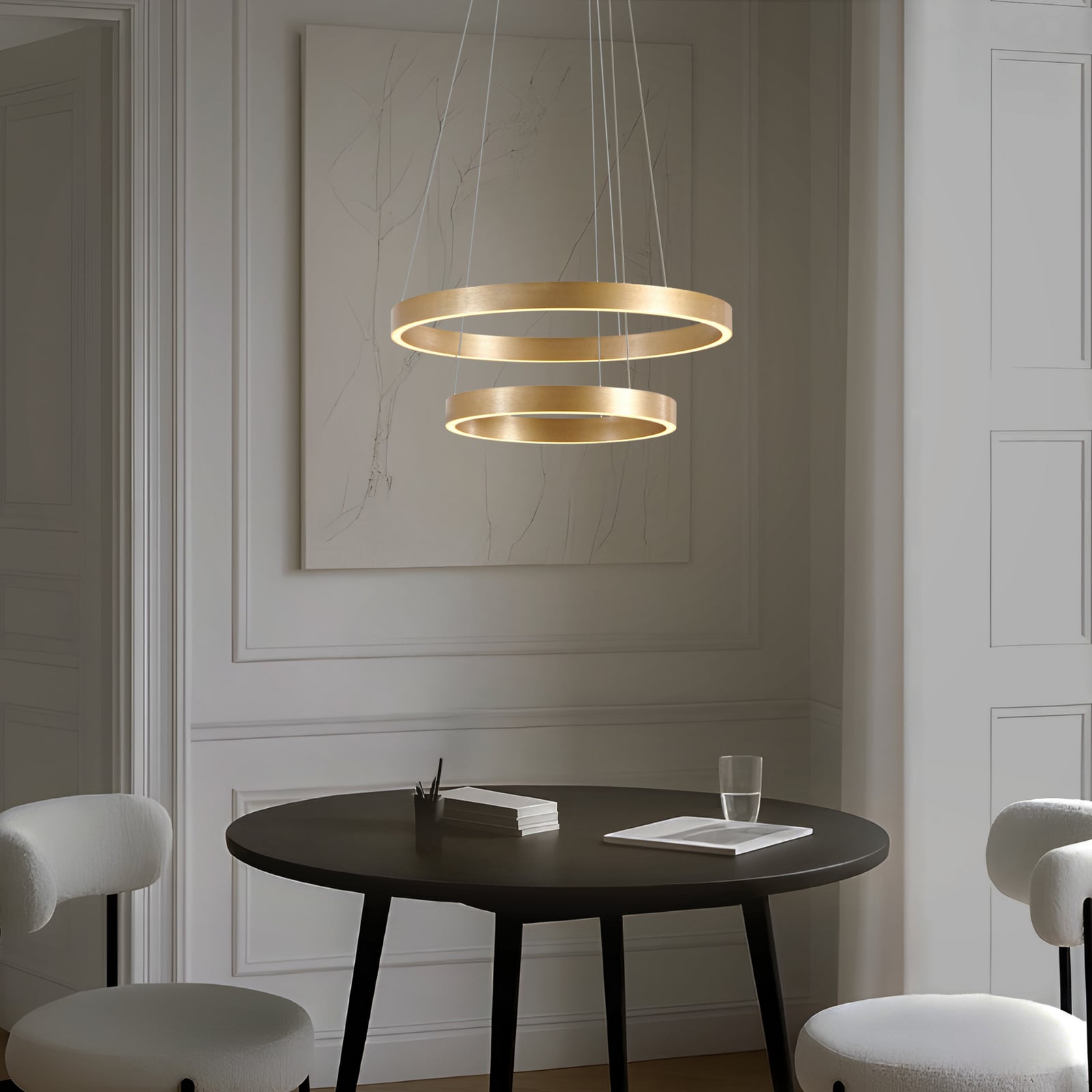 LED pendellampe Yonam 2-lys dimbar bakside