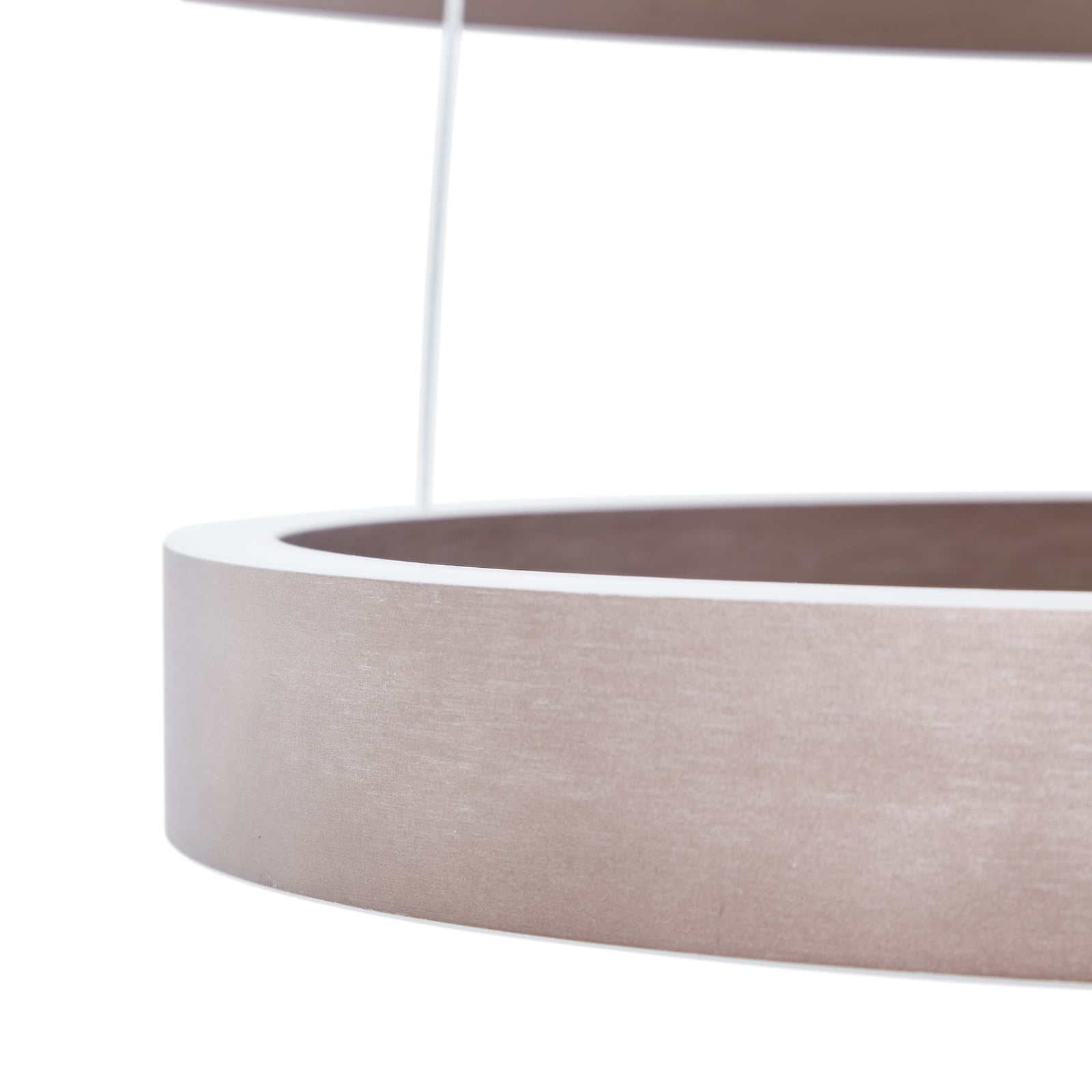 LED pendellampe Yonam 2-lys dimbar CCT brun Ø60 cm WiFi montert i rom