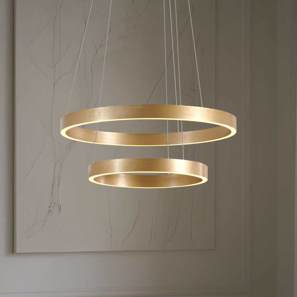 LED pendellampe Yonam 2-lys dimbar front