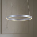 LED pendellampe Yonam dimbar CCT aluminium Ø60 cm forfra