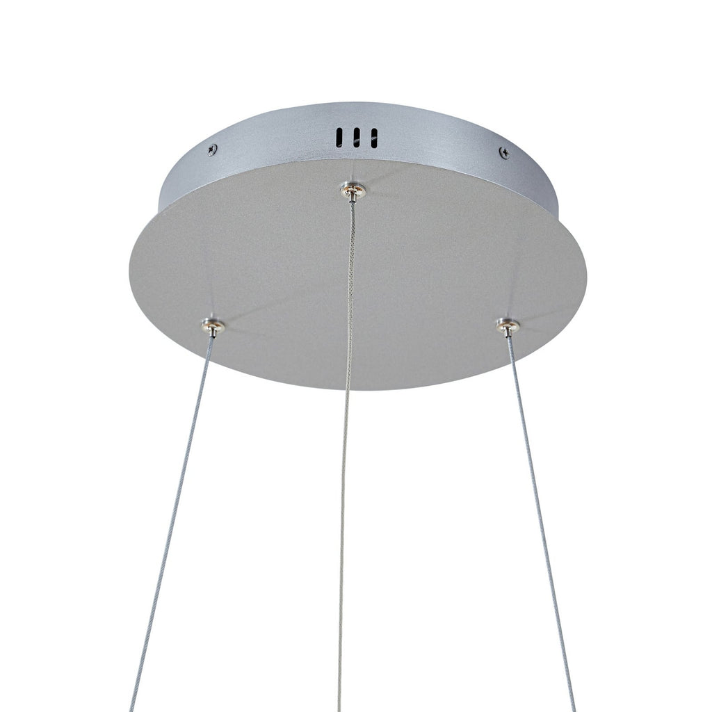 LED pendellampe Yonam dimbar CCT aluminium Ø60 cm lysmodus universal hvit