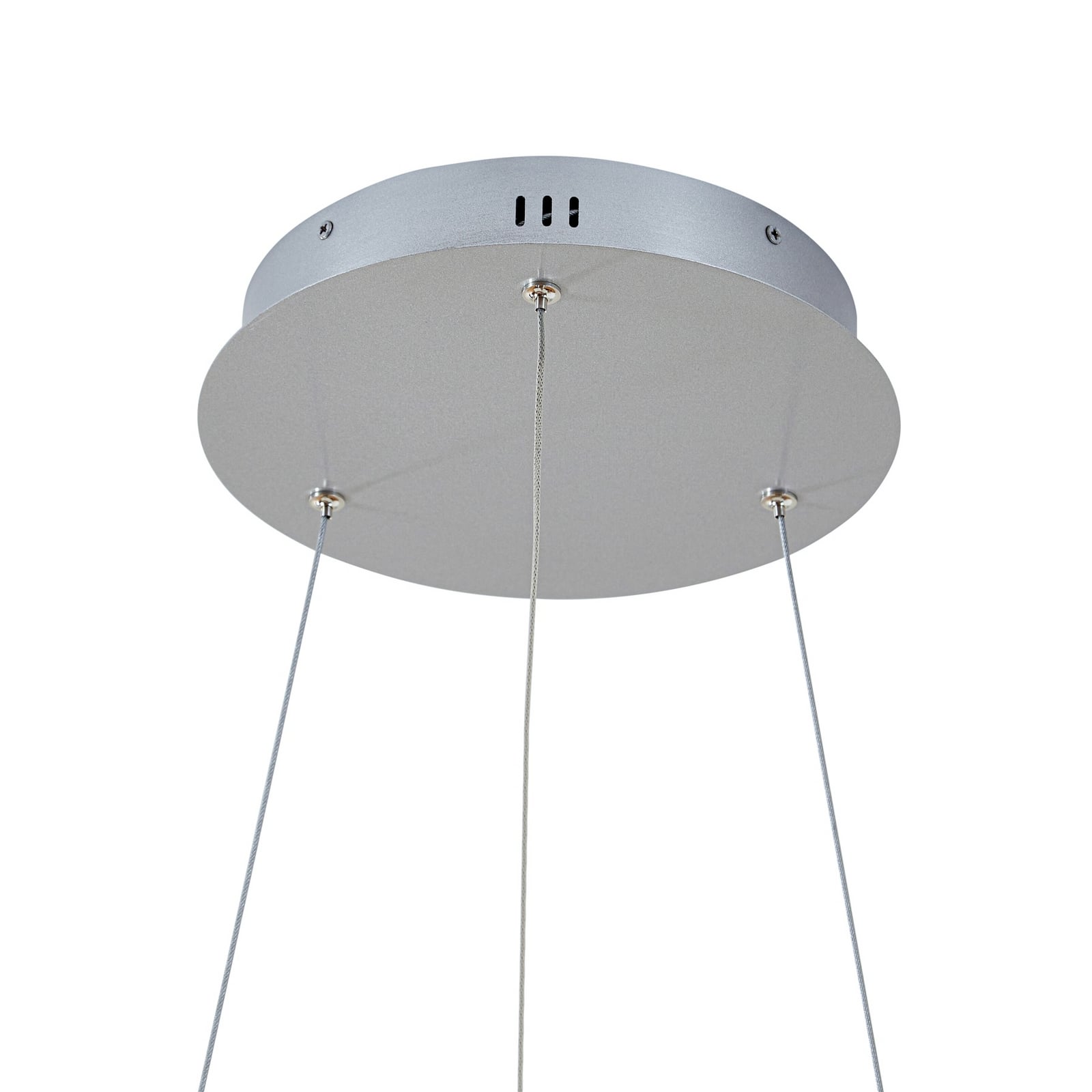 LED pendellampe Yonam dimbar CCT aluminium Ø60 cm lysmodus universal hvit