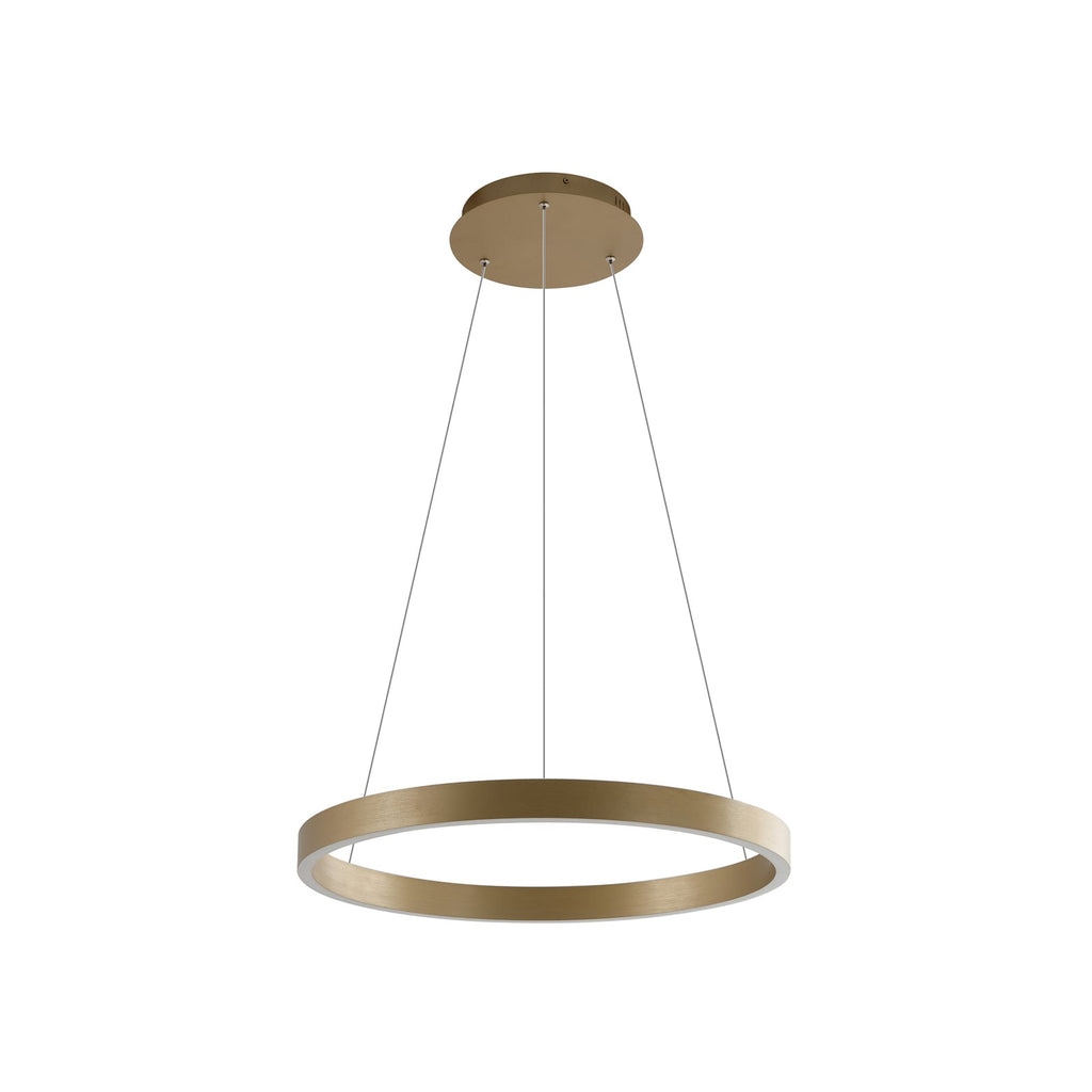 LED pendellampe Yonam dimbar CCT gull Ø60 cm 52W WiFi detalj