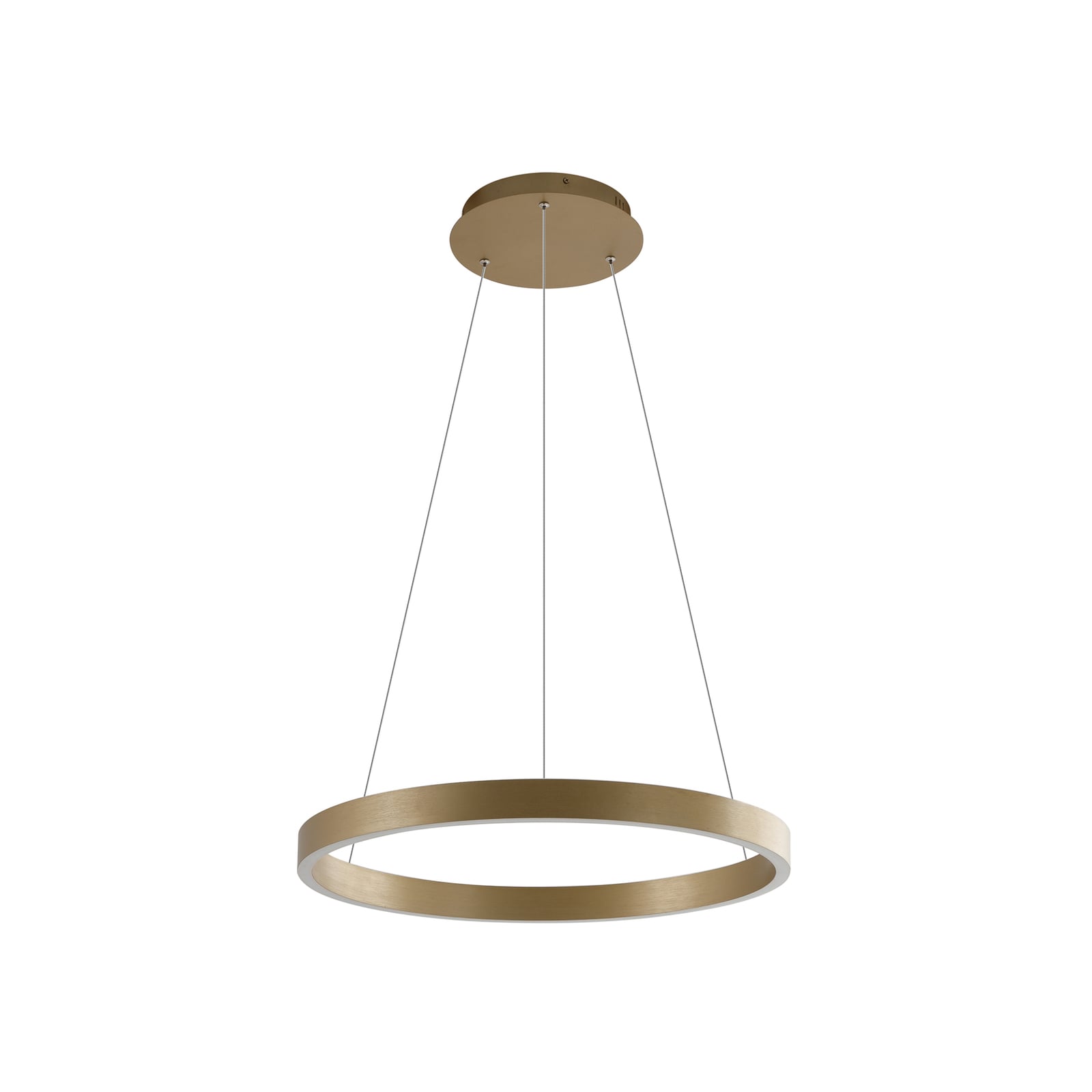 LED pendellampe Yonam dimbar CCT gull Ø60 cm 52W WiFi detalj