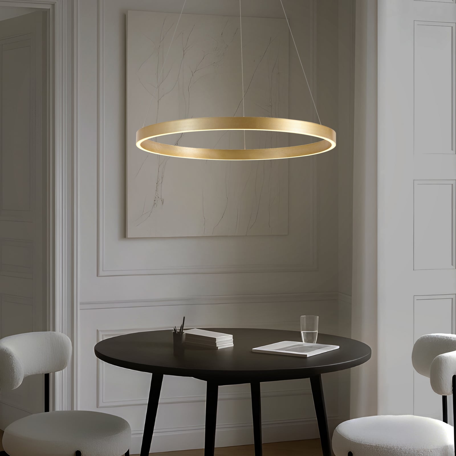 LED pendellampe Yonam gull bakside