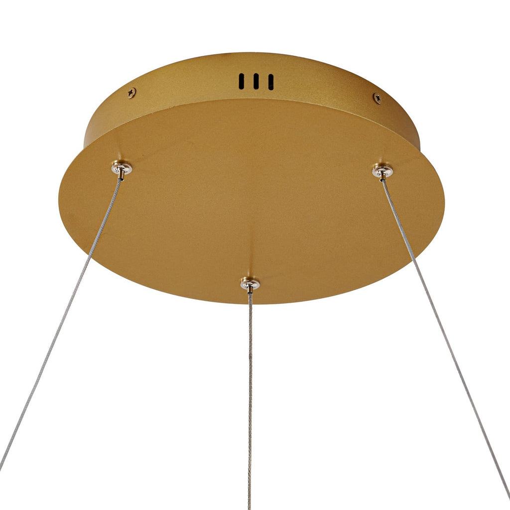 LED pendellampe Yonam gull med justerbar lengde