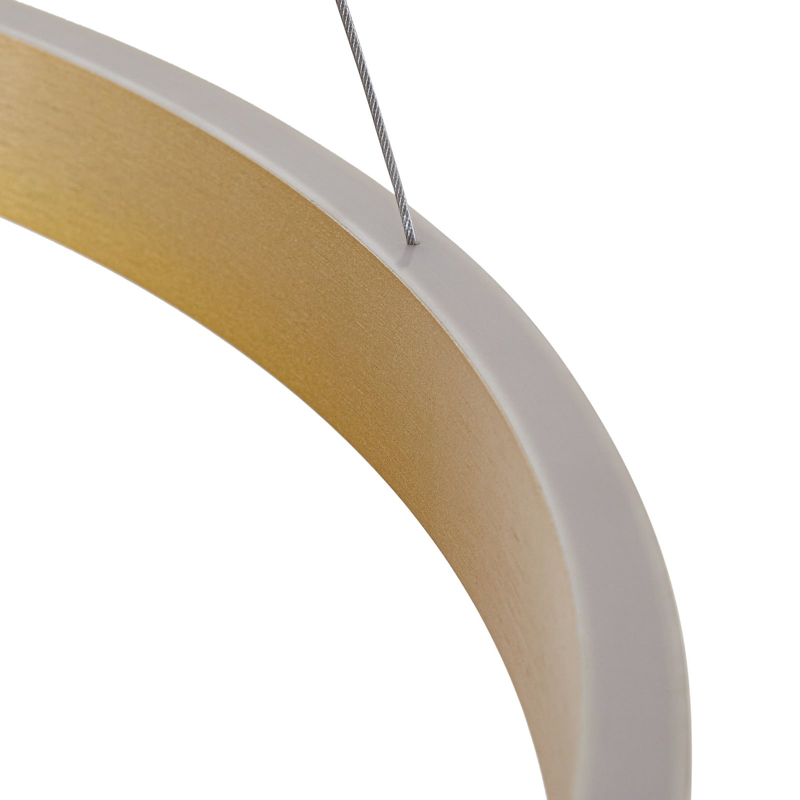 LED pendellampe Yonam gull sett fra siden