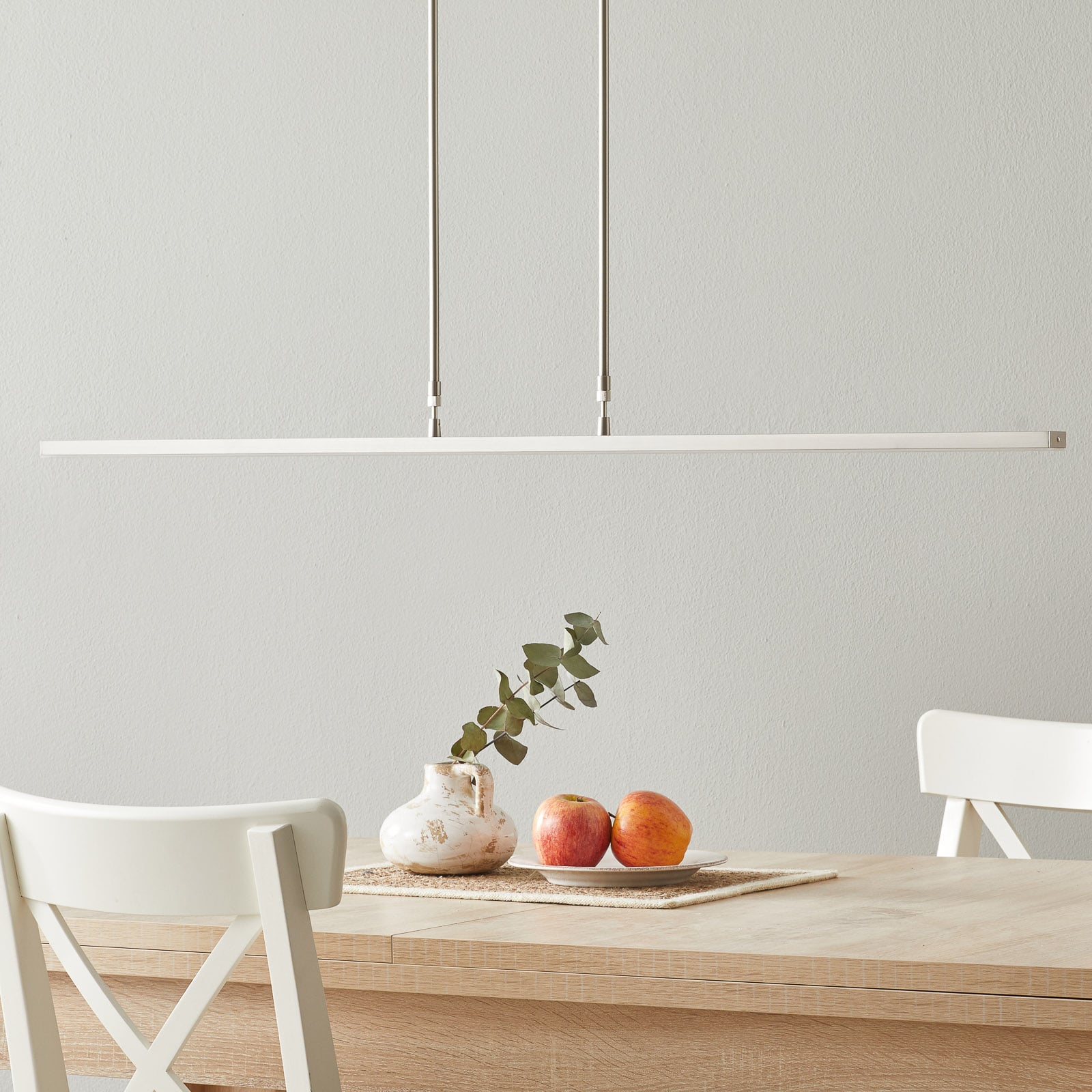 LED pendellampe Zelena dimbar CCT 122 cm stål bakside