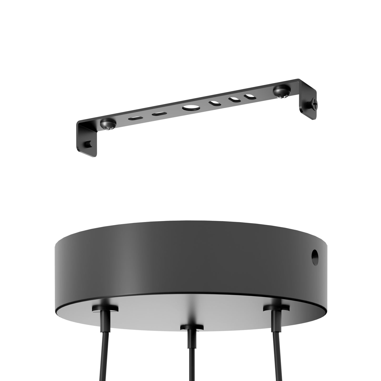 LED pendellampe Zillerio-Z dimbar svart CCT Zigbee montert i rom