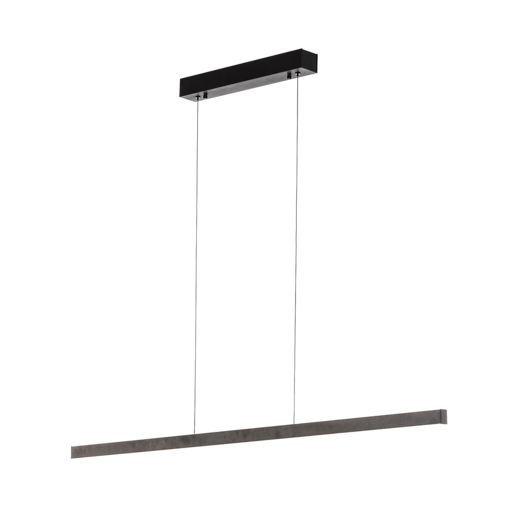 LED pendellampe Zino skifergrå dimbar 114 cm 42W detalj av skifermateriale