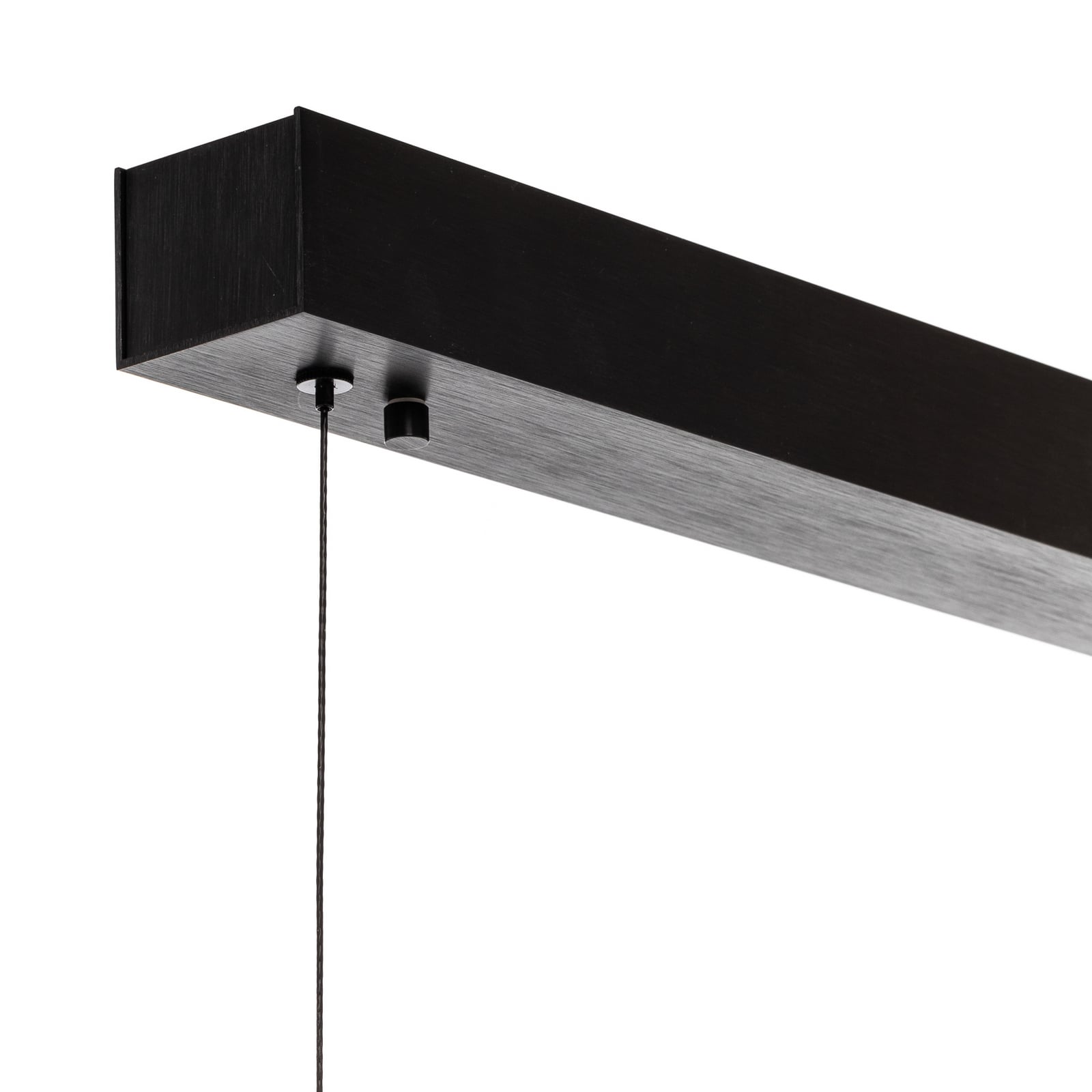 LED pendellampe Zino skifergrå dimbar 114 cm 42W montert over bord