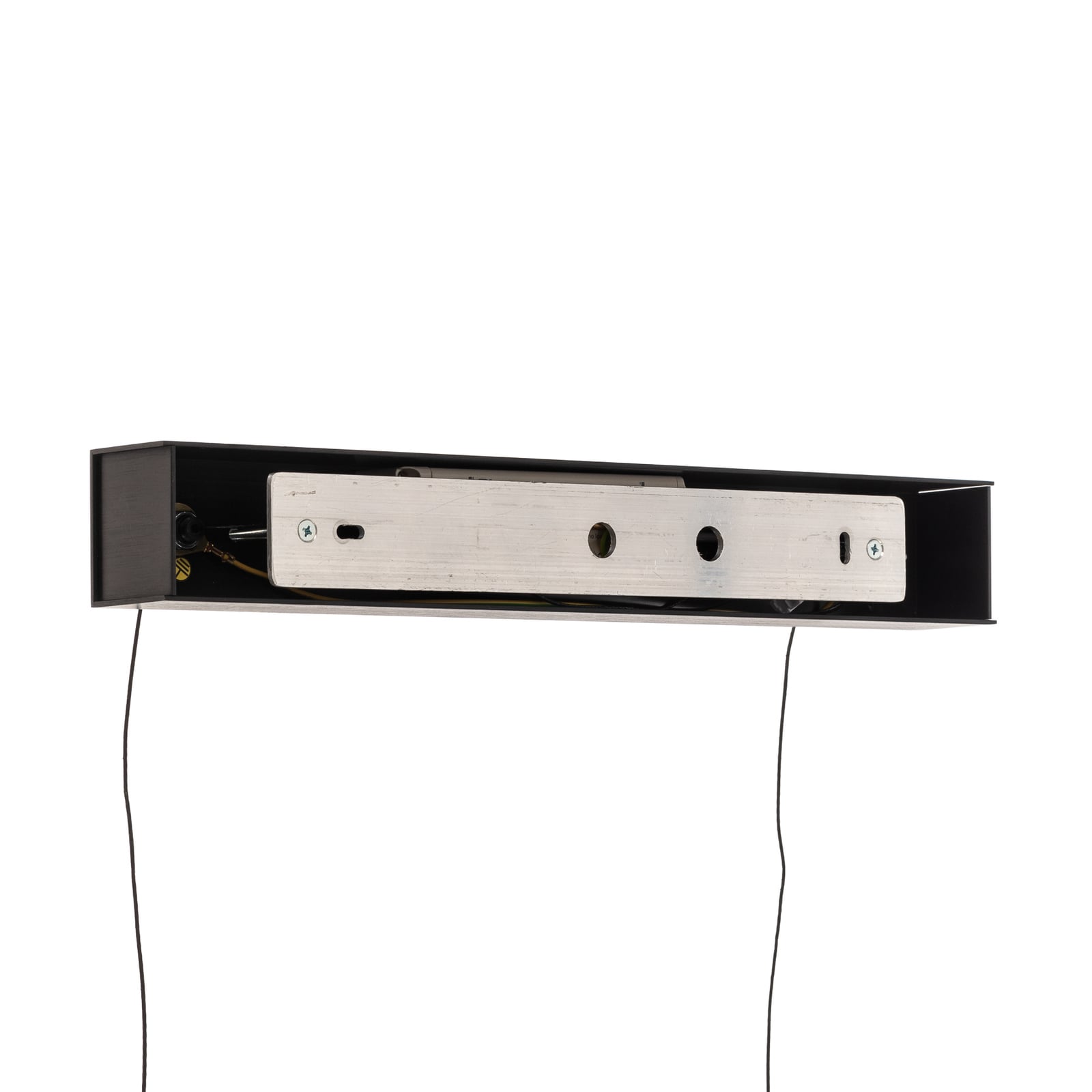 LED pendellampe Zino skifergrå dimbar 114 cm 42W fra siden