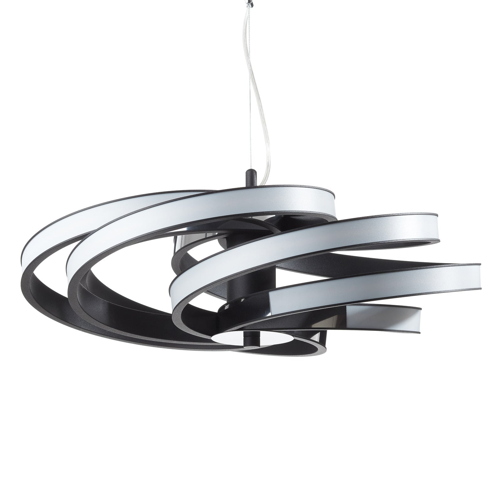 LED pendellampe Zoya dimbar med fjernkontroll Ø55 cm montert i rom
