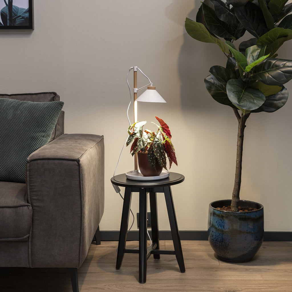 LED plantelampe ISL-60028 hvit og tre bakside