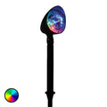 LED-projektor Disco RGB roterende lyseffekt IP44 - Näve forfra