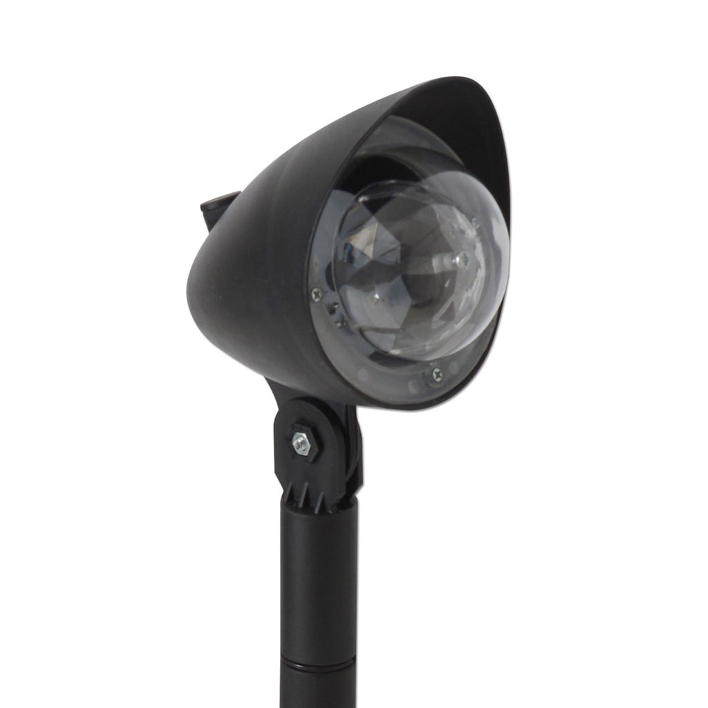 Detalj av roterende lyseffekt på LED-projektor Disco RGB IP44 - Näve