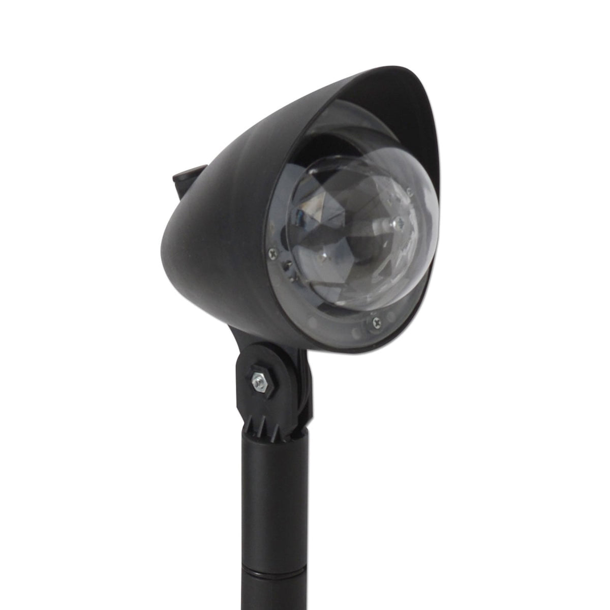 Detalj av roterende lyseffekt på LED-projektor Disco RGB IP44 - Näve
